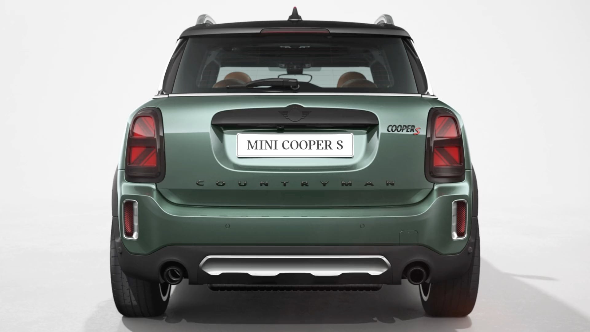 MINI Countryman – вид спереду – зелений і чорний