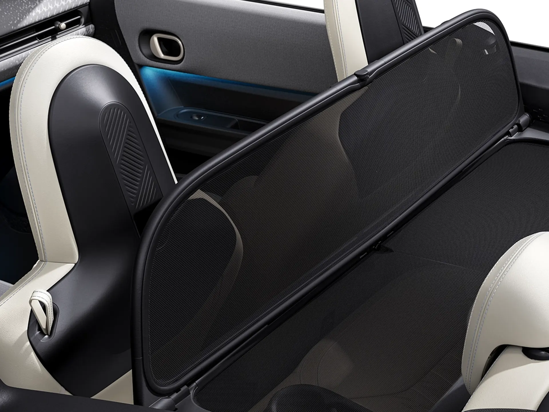 MINI Cooper Кабріолет - досвід водіння - лобове скло і дефлектор