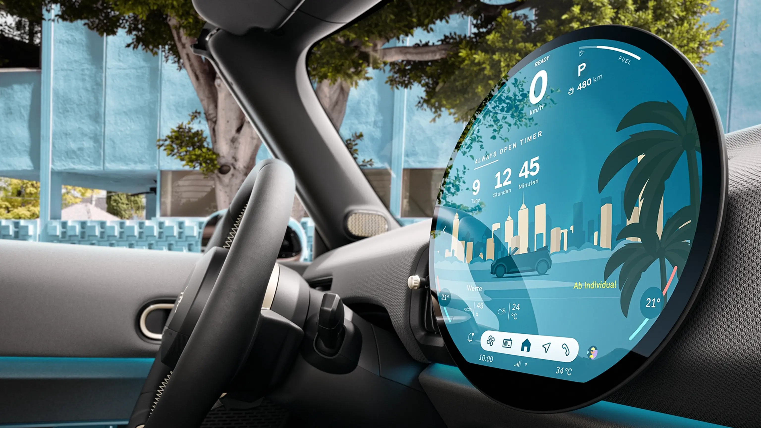 MINI Cooper Кабріолет - інтер’єр - галерея - режими experience - кермо