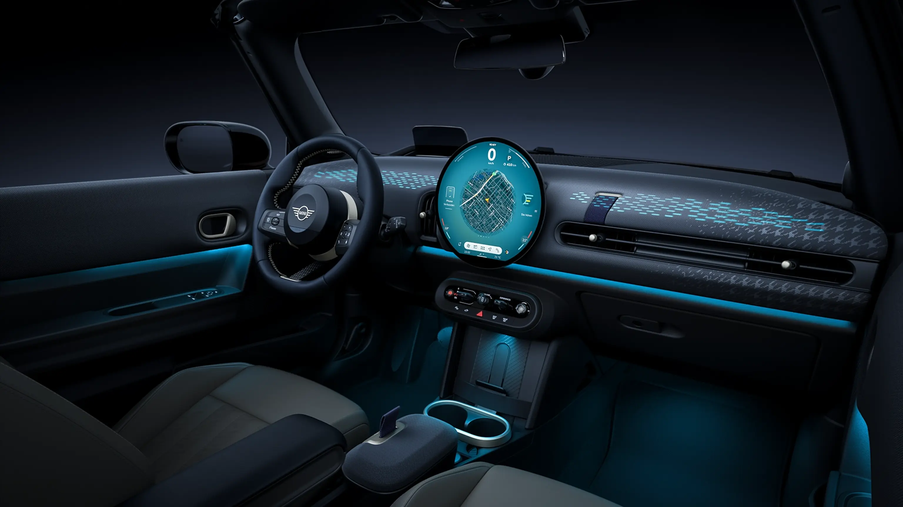 MINI Cooper Кабріолет - інтер’єр - галерея режими experience – кнопки керування