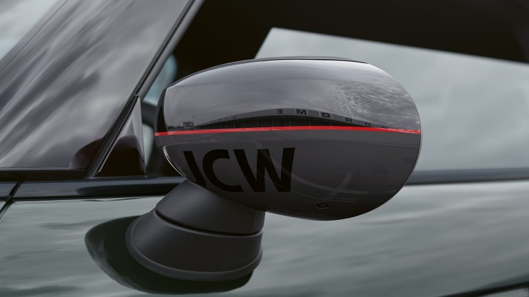 MINI John Cooper Works – Накладки на дзеркала - чорні з сірим