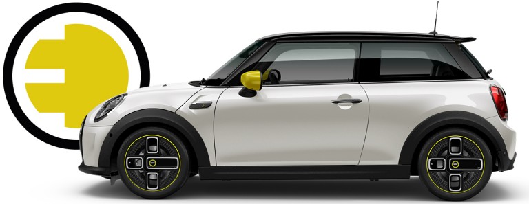 MINI Electric - 3-дверний хетчбек - сріблястий і чорний